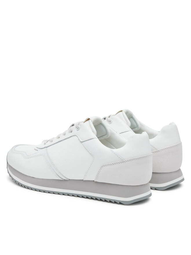 Calvin Klein Снікерcи Calvin Klein Low Top Lace Up Lth Mono HM0HM01807 Сірий