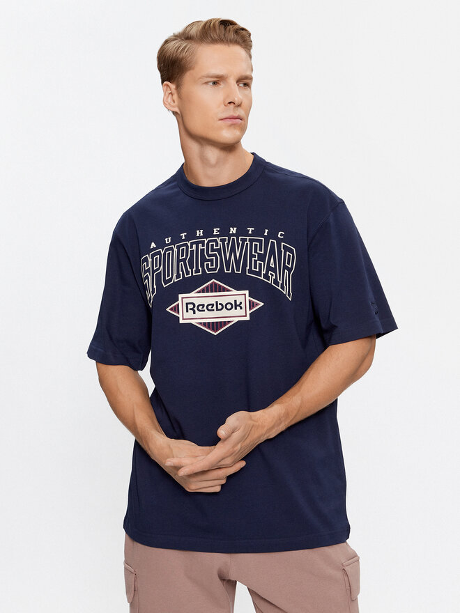 Reebok Reebok Marškinėliai Sporting Goods IM1505 Tamsiai mėlyna Regular Fit