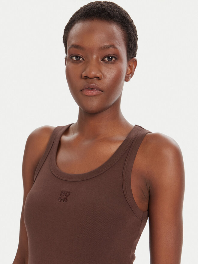 HUGO HUGO Top Datamia 50514489 Marrón Slim Fit