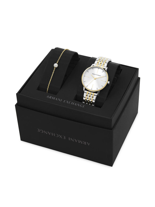 Armani Exchange Zegarek Armani Exchange AX7156SET Srebrny