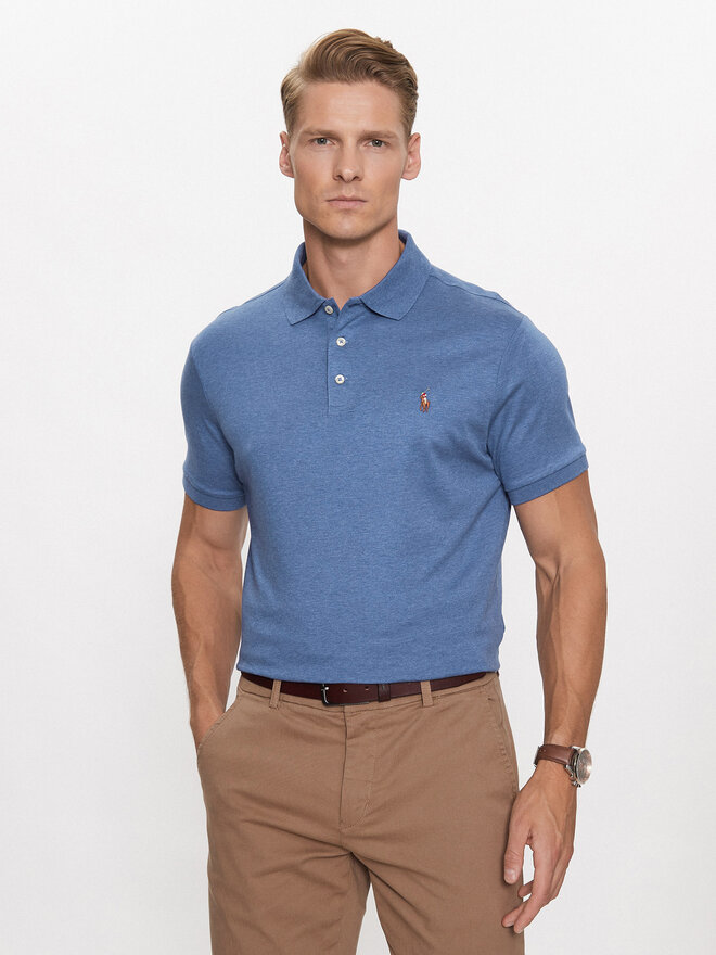 Polo Ralph Lauren Polo Ralph Lauren Poloshirt 710713130008 Blau Custom Slim Fit