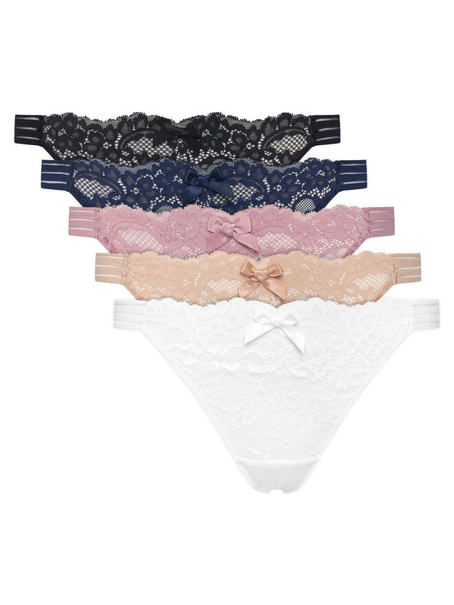 Hunkemöller Hunkemöller Set de 5 tangas 302722 De color
