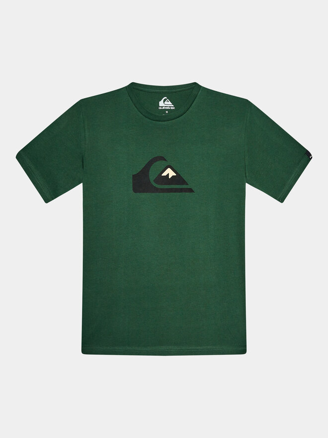 Quiksilver Quiksilver T-Shirt Complogo Tees EQBZT04369 Grün Regular Fit