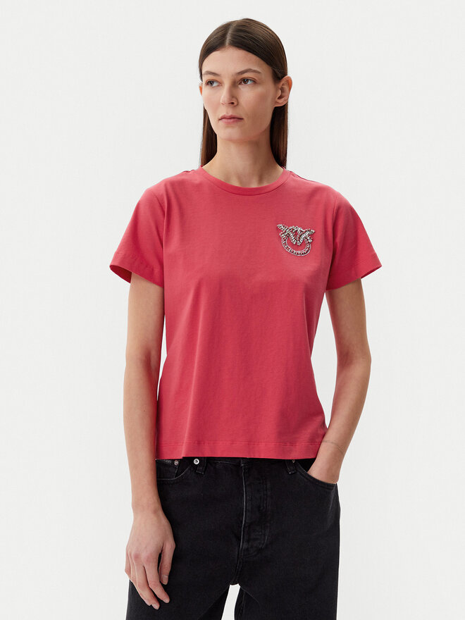PINKO PINKO T-Shirt Nambrone 103320 A2G7 Rot Regular Fit