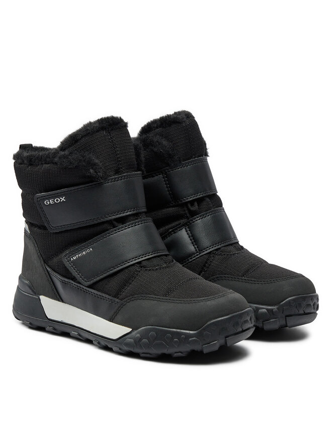 Geox Sněhule Geox J Trekkyup Boy B Abx J46MBF 0FU50 C9999 S Černá