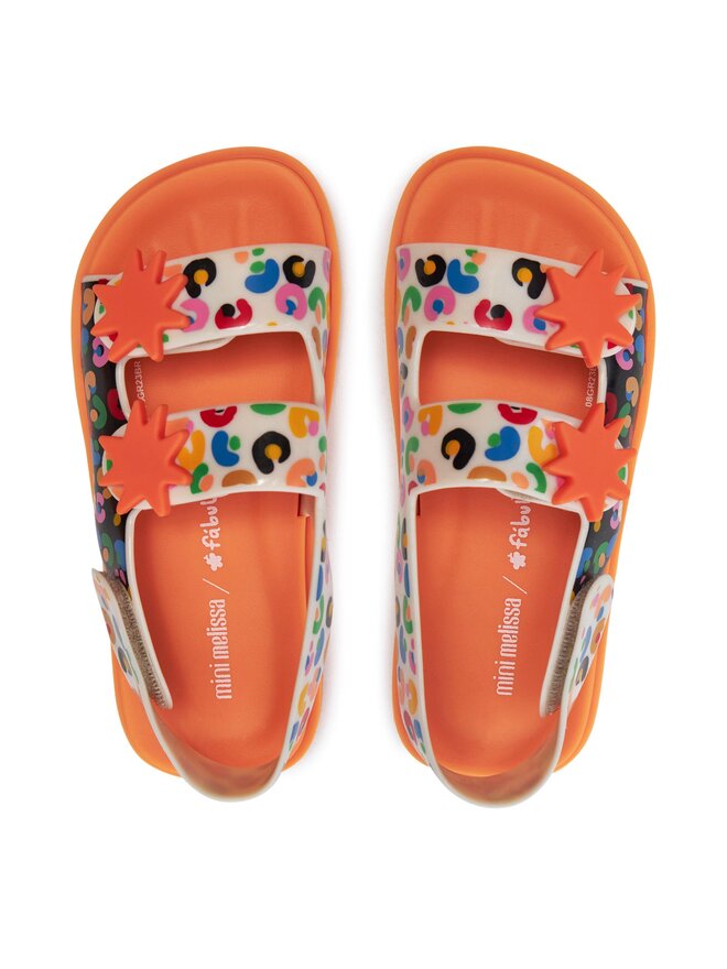 Melissa Sandały Melissa Mini Melissa Estrelar + Fabula Inf 35720 Pomarańczowy