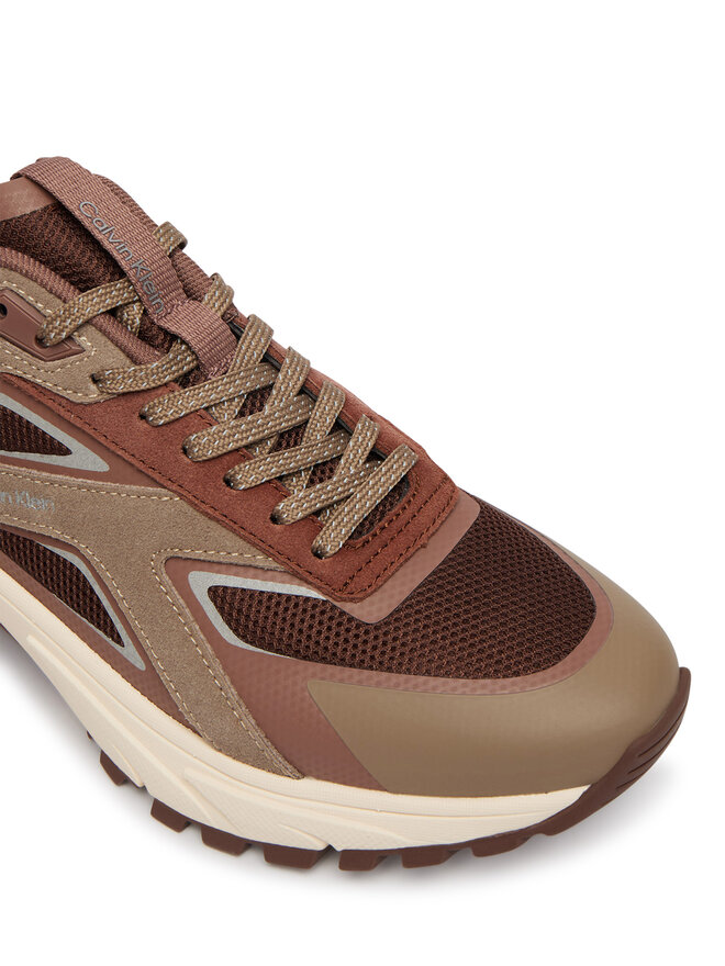 Calvin Klein Sneakers Calvin Klein Hike Runner Ck Stripe Refl Su HW0HW03107 Braun