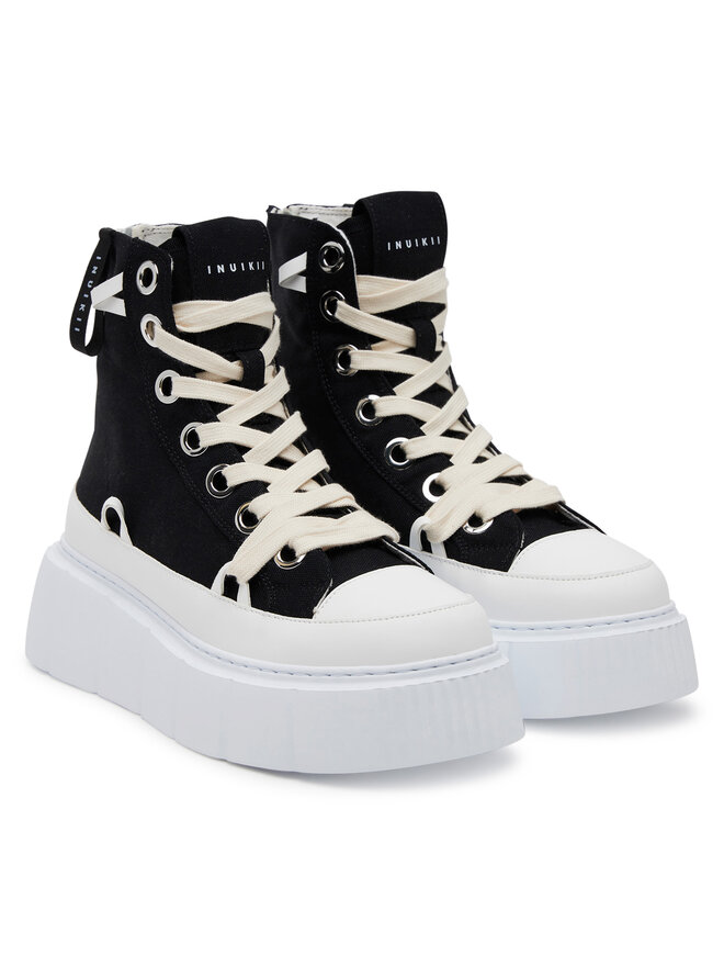 Inuikii Tornacipő Inuikii Matilda Canvas High 30103-025 Fekete