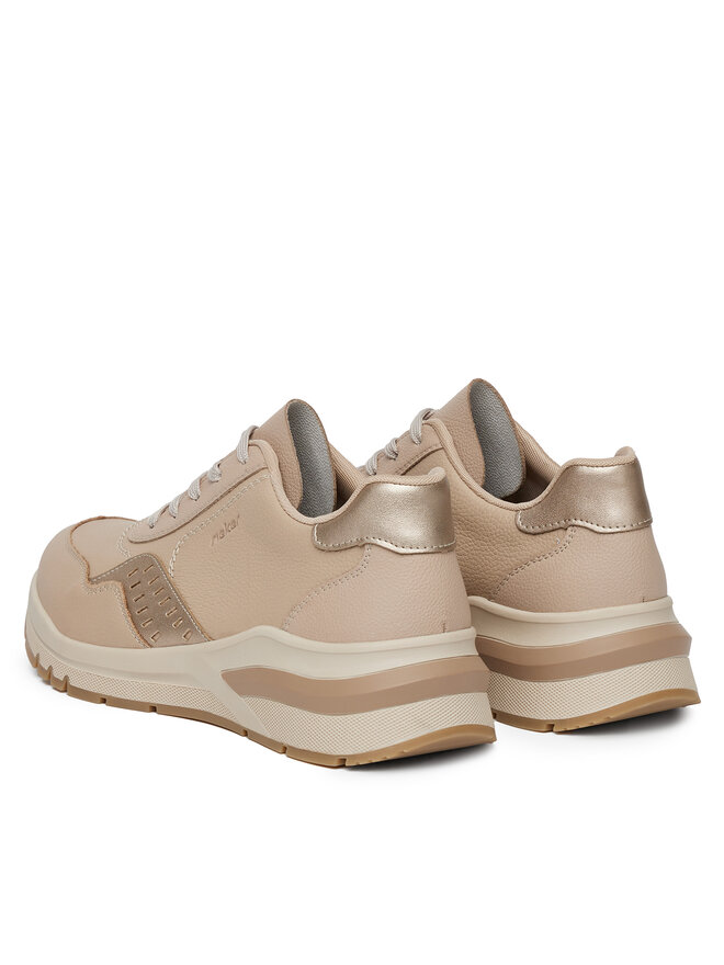 Rieker Sneakersy Rieker M6607-60 Béžová