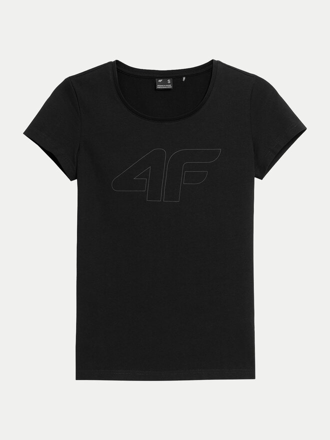4F 4F Marškinėliai 4FWMM00TTSHF1846 Juoda Slim Fit