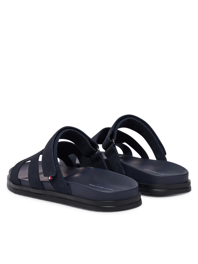 Tommy Hilfiger Pantoletten Tommy Hilfiger Adjustable Premium Suede FM0FM05774 Dunkelblau
