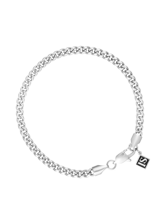 ICED STUFF Bransoletka ICED STUFF Miami Cuban Link Białe złoto