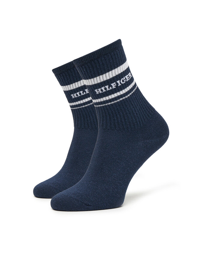 Tommy Hilfiger 2er-Set hohe Damensocken Tommy Hilfiger 701236457 Dunkelblau