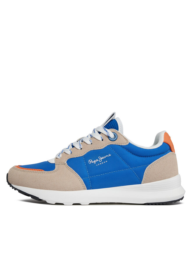 Pepe Jeans Sneakersy Pepe Jeans York Mix B PBS30561 Modrá