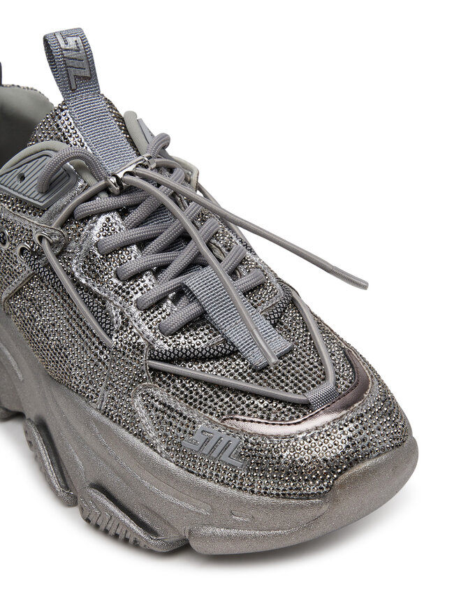 Steve Madden Sneakersy Steve Madden Vault 2R SM11003549 Srebrny