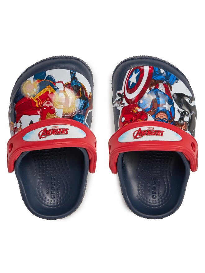 Crocs Klapki Crocs Fl Avengers Patch Clog T Clog 207068 Granatowy