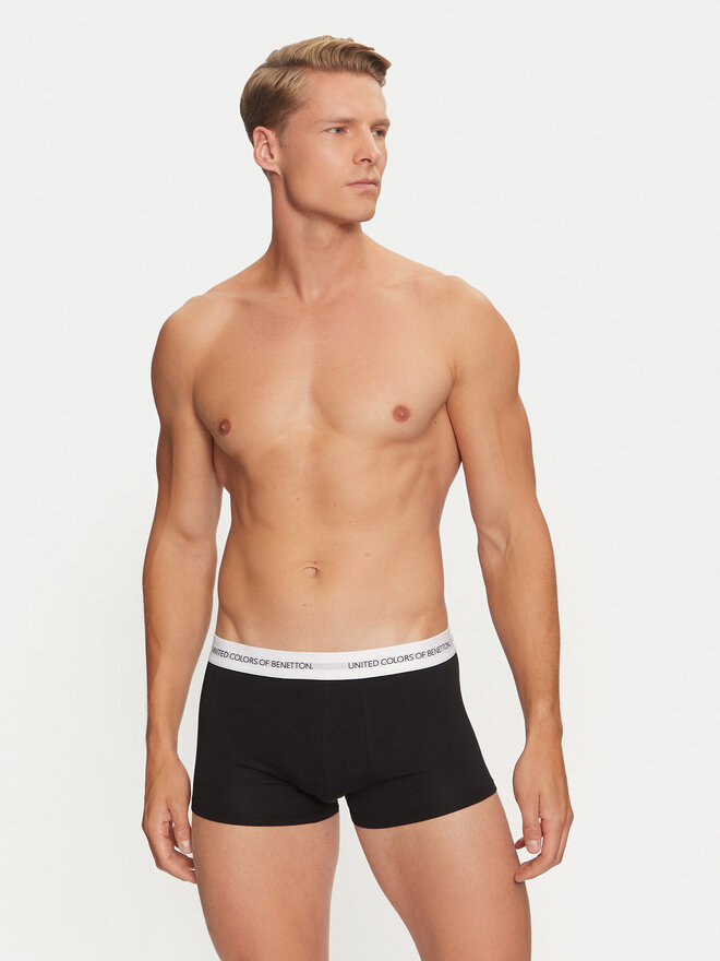United Colors Of Benetton United Colors Of Benetton 3er-Set Boxershorts 3OP82X00Y Schwarz