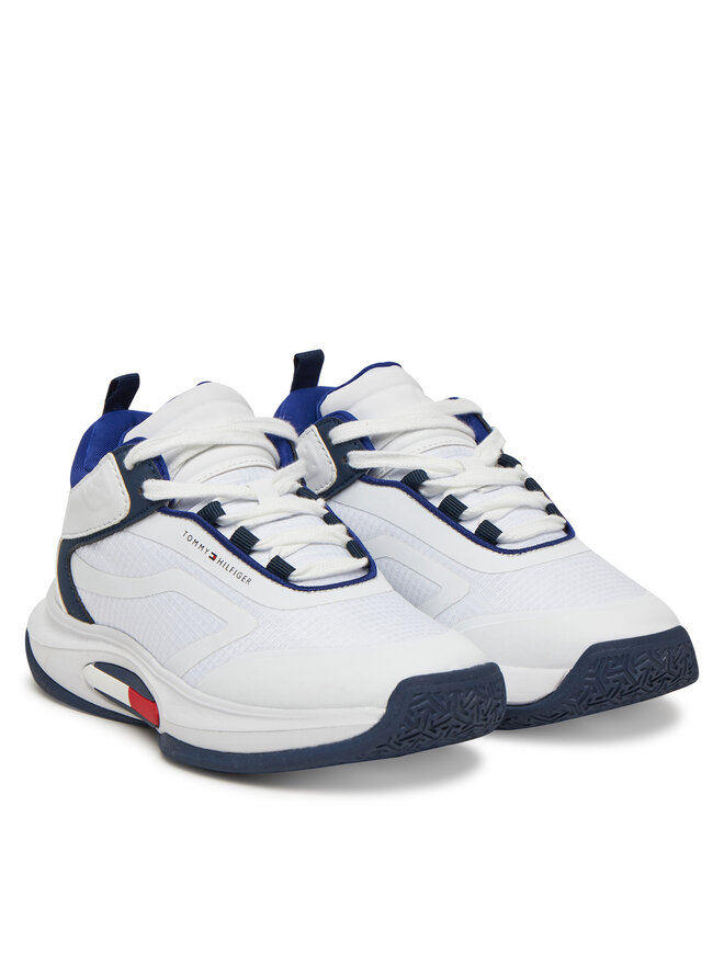 Tommy Hilfiger Sneakersy Tommy Hilfiger Low Cut Lace-Up T3B9-33884-1695 Biały