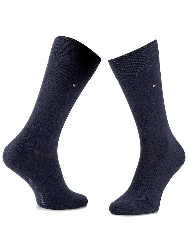 Tommy Hilfiger 2er-Set hohe Herrensocken Tommy Hilfiger 371111 Dunkelblau