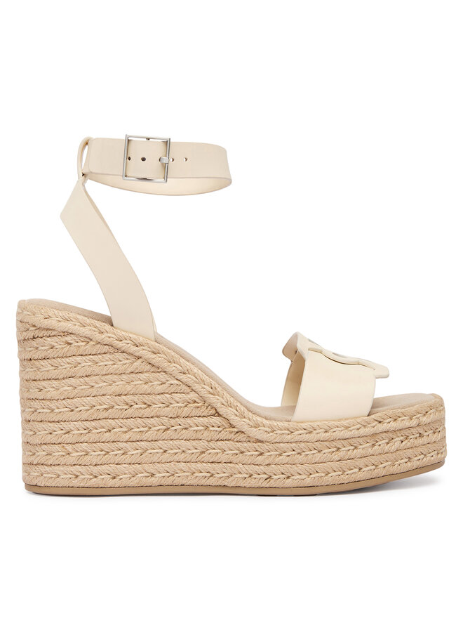 Calvin Klein Espadrilles Calvin Klein Wedge Espad 70 Embl Lth HW0HW02897 Beige