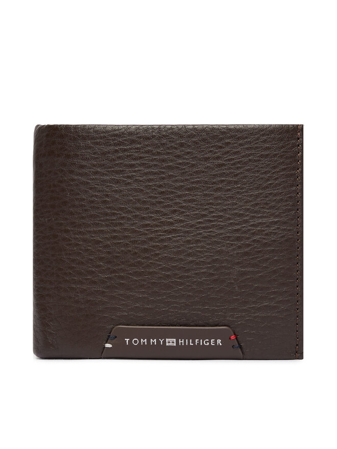 Tommy Hilfiger Geldbörse Tommy Hilfiger Th Corp Cc Flap And Coin AM0AM14780 Dunkelbraun