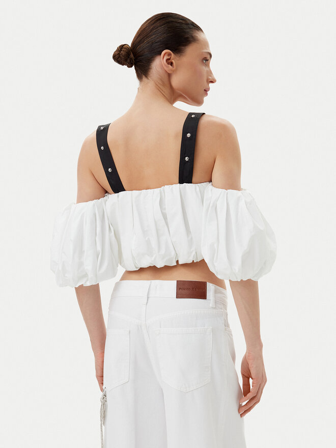 PINKO PINKO Felső 105176 A2LD Fehér Regular Fit