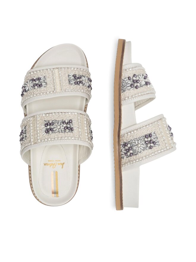 Mules sandales de bain SAM EDELMAN I2880L1100 Blanc chaussures