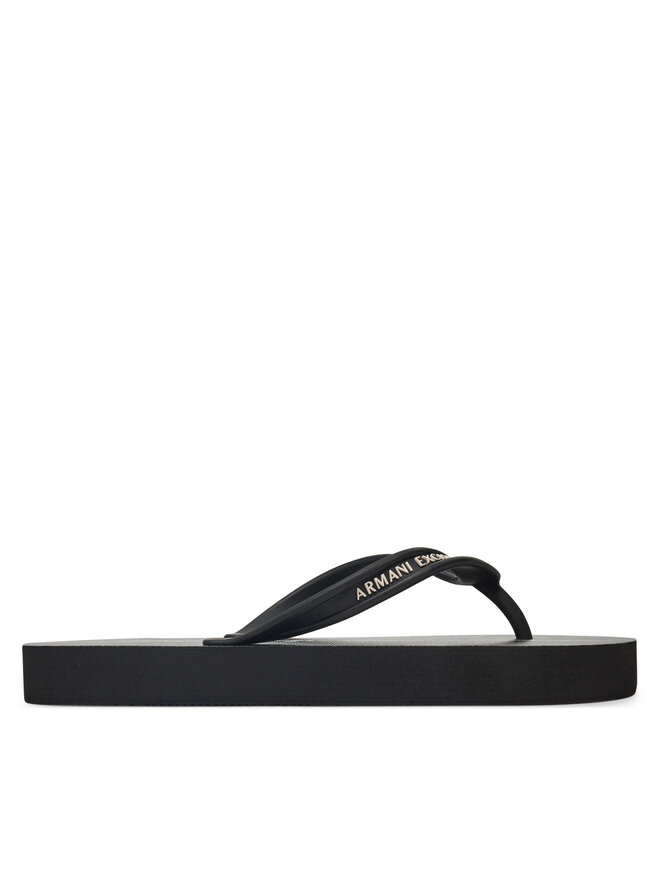 Armani Exchange Čības uz pirksta Armani Exchange XDQ010 XV700 N642 Melns