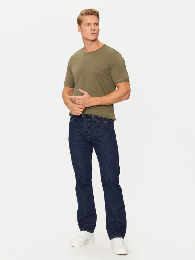 Tommy Hilfiger Tommy Hilfiger Marškinėliai UM0UM03362 Žalia Regular Fit