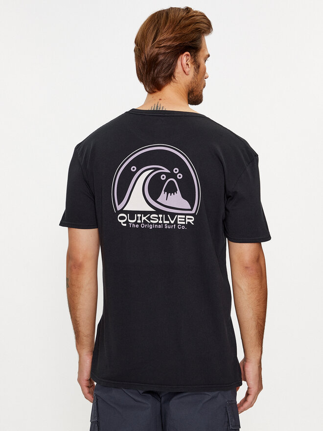 Quiksilver Quiksilver Marškinėliai Cleancircle EQYZT07491 Juoda Regular Fit