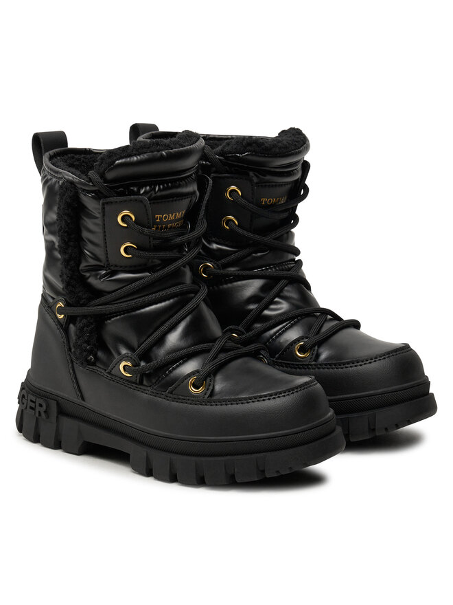 Tommy Hilfiger Schneeschuhe Tommy Hilfiger Fur Boot T3A5-33610-1695 M Schwarz