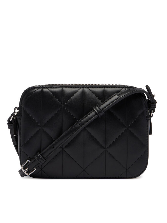Calvin Klein Handtasche Calvin Klein Quilted Double Zip Camera Bag LV04F3328G Schwarz