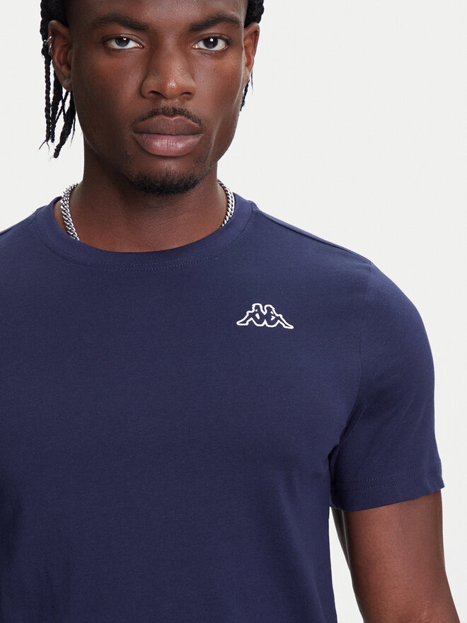 Kappa Kappa Marškinėliai Logo Korpo Cafers 304J150 Violetinė Slim Fit