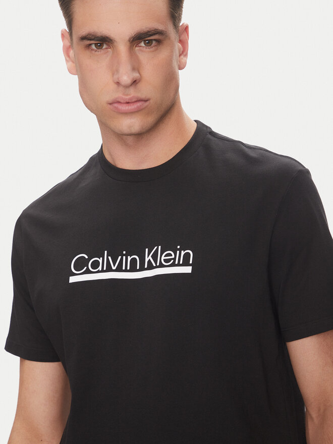 Calvin Klein Calvin Klein Camiseta Outline Tape Graphic LV04RC852G Negro Regular Fit