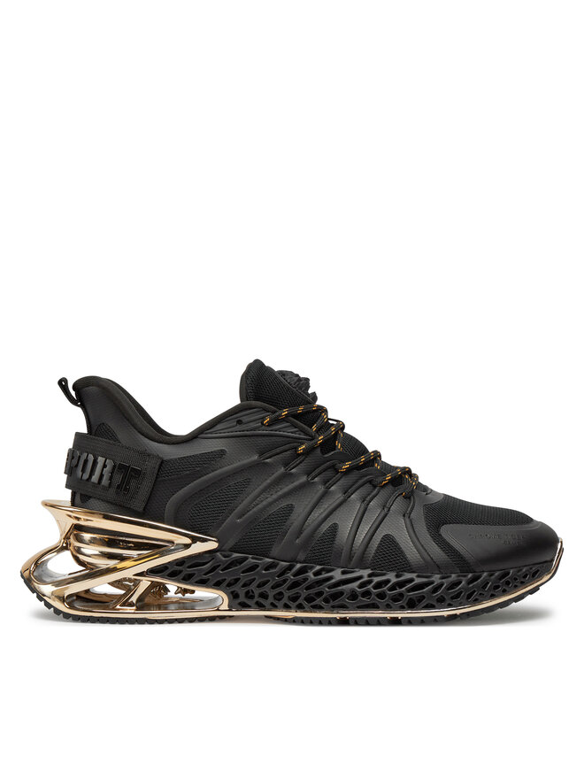 Plein Sport Tenisice Plein Sport Chrome Tiger Gen.X.-02 FACS USC0398 STE003N Crna