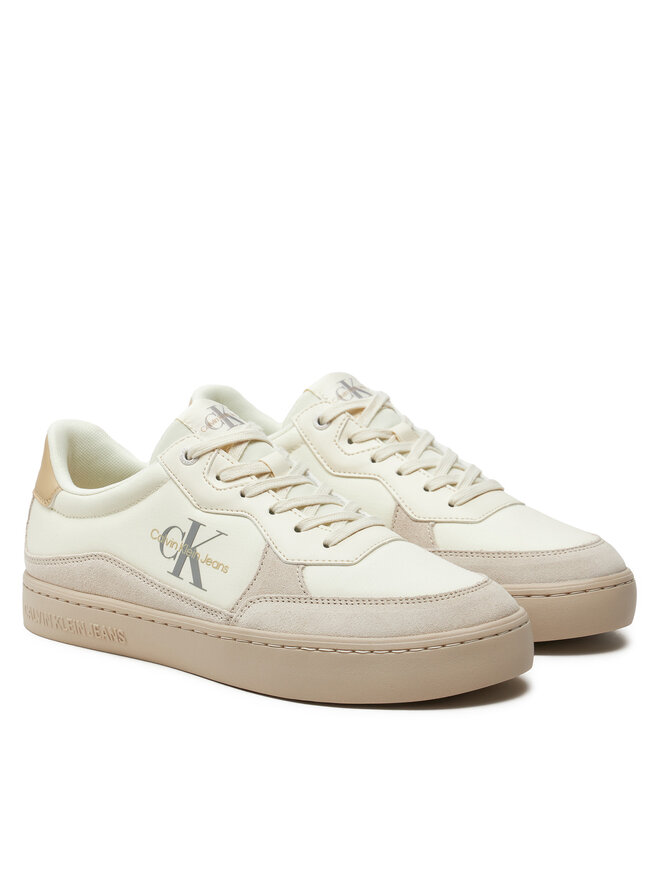 Calvin Klein Jeans Sneakers Calvin Klein Jeans Classic Cupsole Low Mix Mtl YM0YM01033 Écru