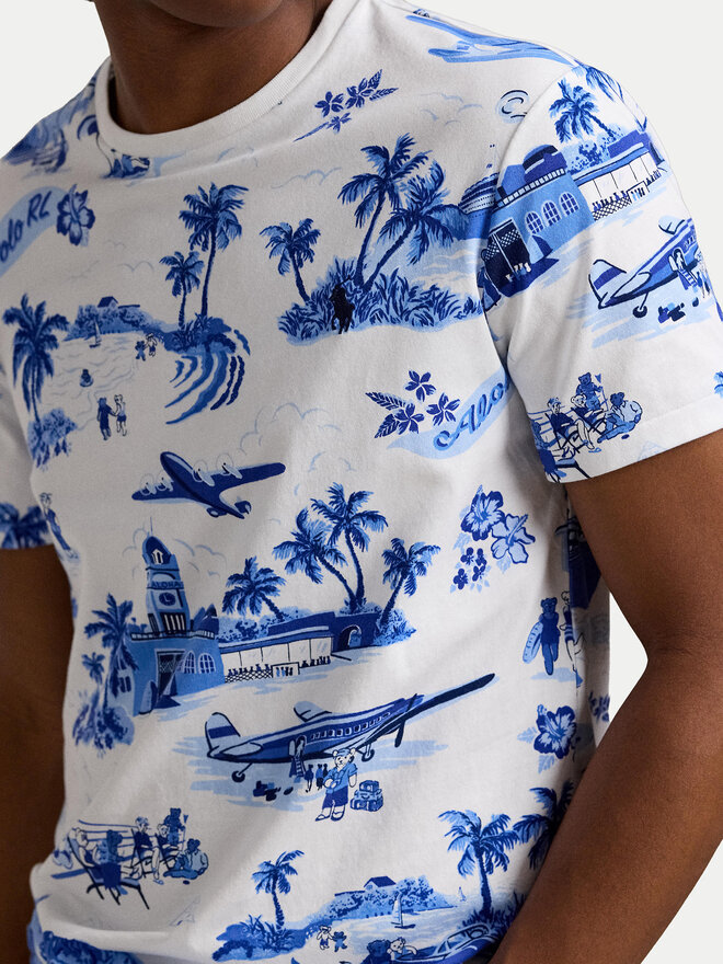 Polo Ralph Lauren Polo Ralph Lauren T-Shirt 710963814001 Blau Custom Slim Fit
