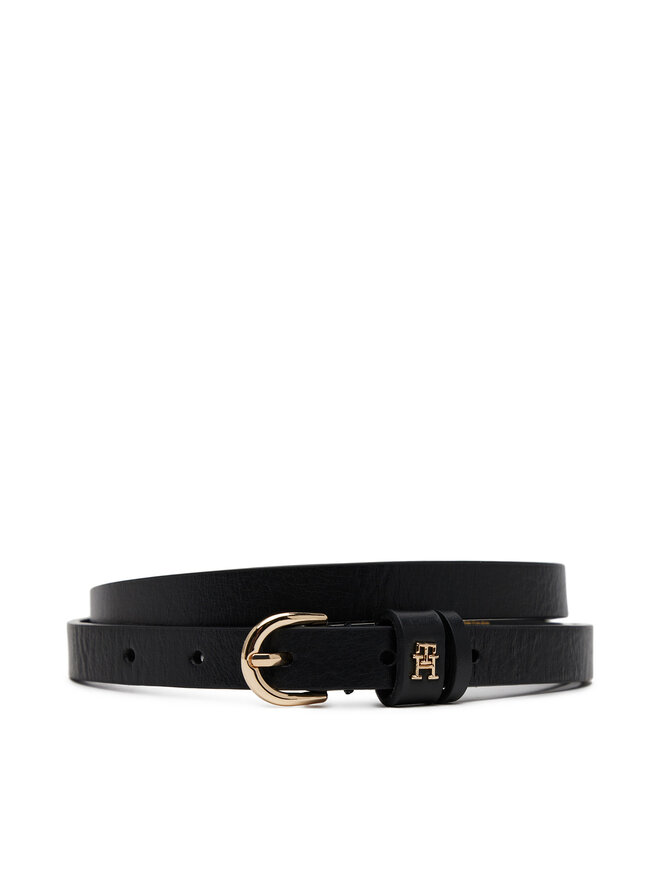 Tommy Hilfiger Pasek Damski Tommy Hilfiger Essential Effortless 1.5 AW0AW17246 Czarny