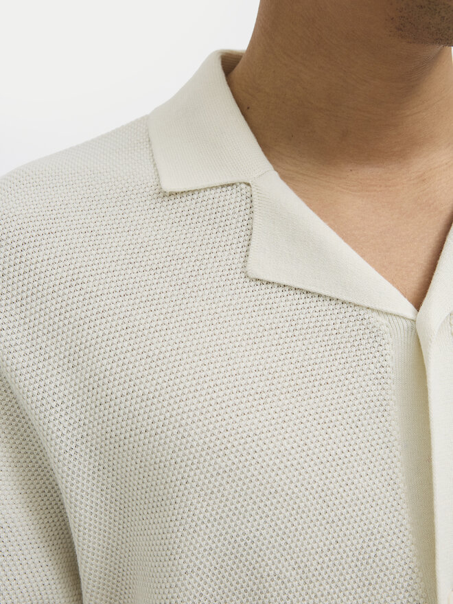Jack&Jones Jack&Jones Polo marškinėliai Orion 12268226 Écru Relaxed Fit