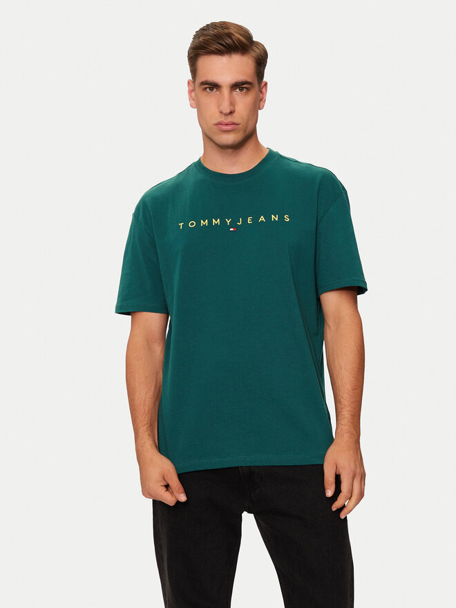 Tommy Jeans Tommy Jeans Marškinėliai DM0DM19694 Žalia Regular Fit