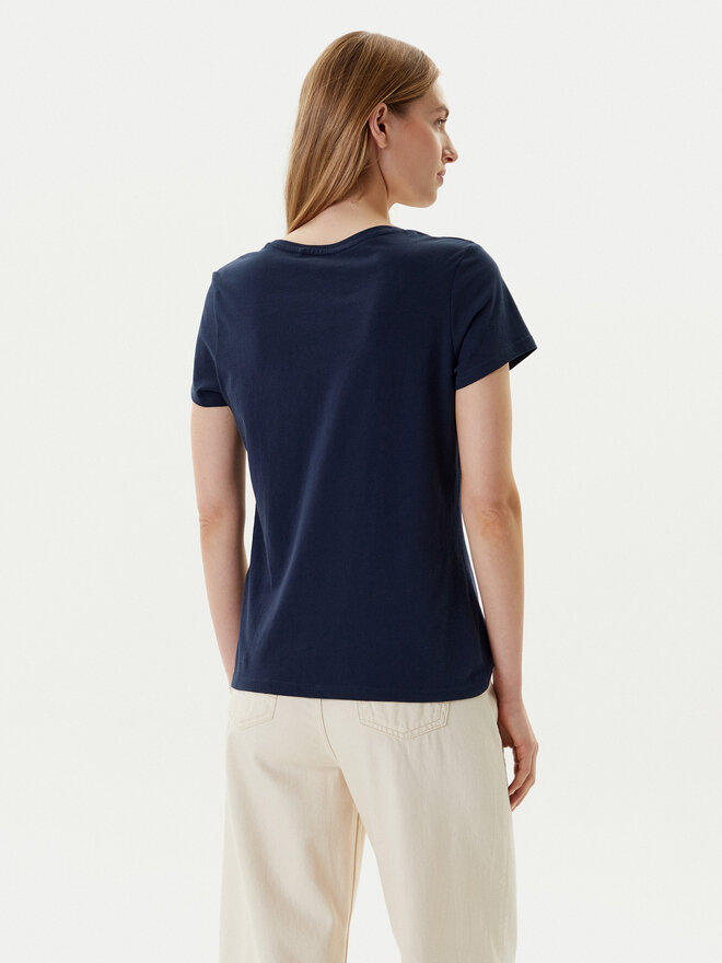 Mustang Mustang T-Shirt Alma 1016155 Dunkelblau Regular Fit