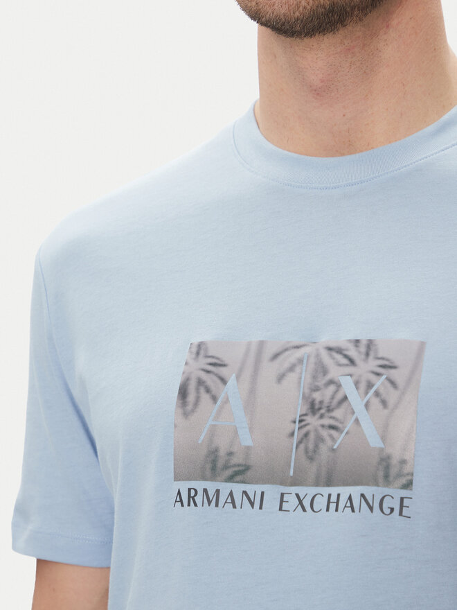 Armani Exchange Armani Exchange Футболка XM000555 AF10358 U9360 Блакитний Regular Fit
