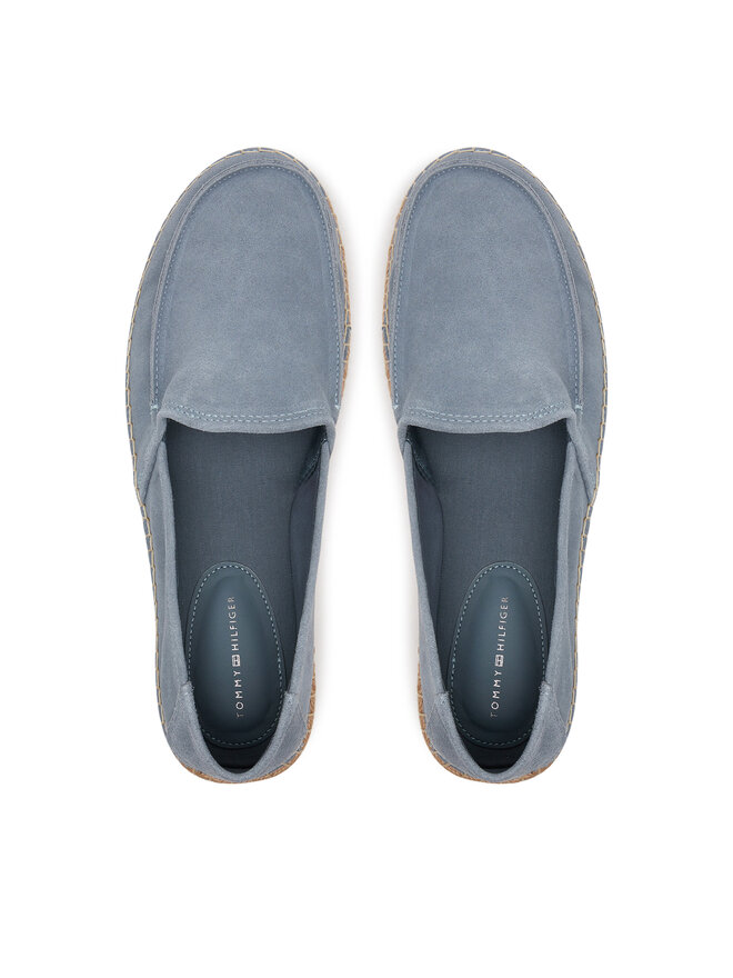 Tommy Hilfiger Espadrilles Tommy Hilfiger Hilfiger Flex Espa Suede Loafer FM0FM05392 Grau