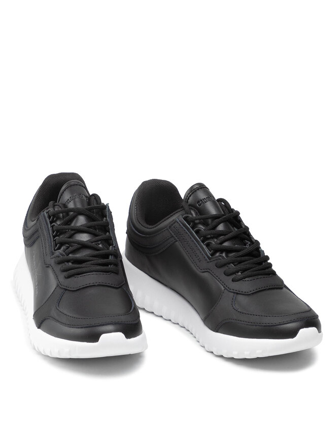 Calvin Klein Jeans Снікерcи Calvin Klein Jeans Runner Laceup Sneaker Eva Lth YW0YW00375 Чорний