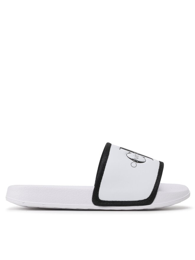 Calvin Klein Jeans Şlapi Calvin Klein Jeans Logo Pool Slide V3B0-80630-1172 M Alb