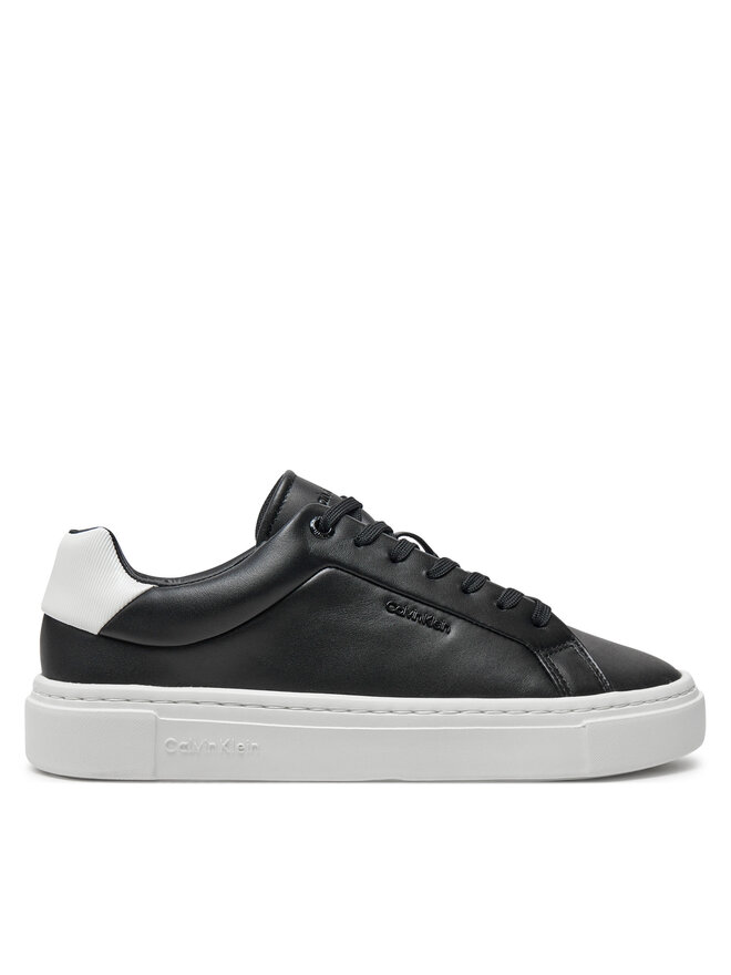 Calvin Klein Сникърси Calvin Klein Cupsole Lace Up W/Ml Lth HW0HW02201 Черен