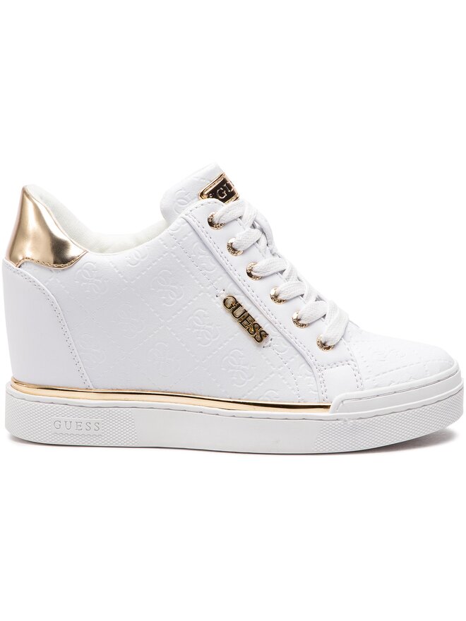Guess Zapatillas Para Mujer Blairin, Logo Blanco, 38.5 EU : GUESS