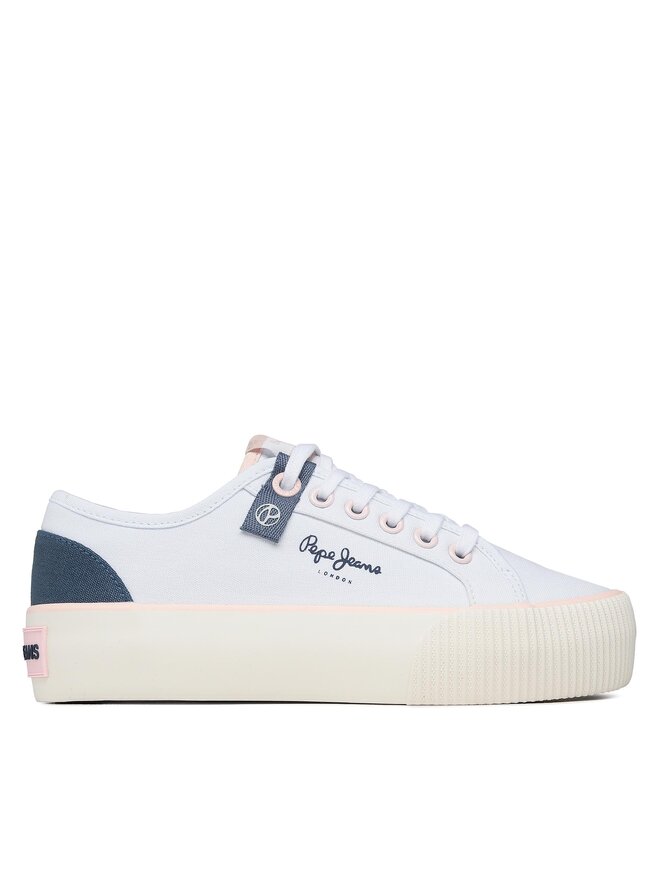Pepe Jeans Tenisky Pepe Jeans Ottis W Sun PLS31456 Bílá