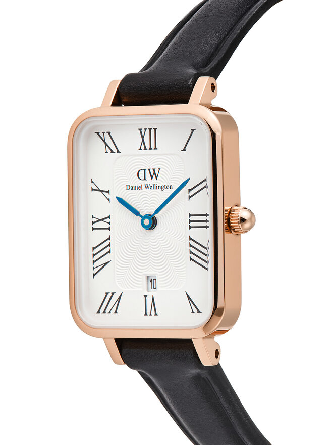 Daniel Wellington Ročna ura Daniel Wellington Quadro Sterling Roman Numerals DW00100862 Črna