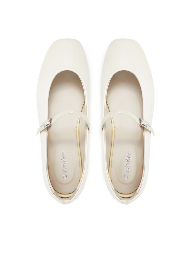 Calvin Klein Baleriny Calvin Klein Ballerina New Buckle - Lth HW0HW02483 Beżowy